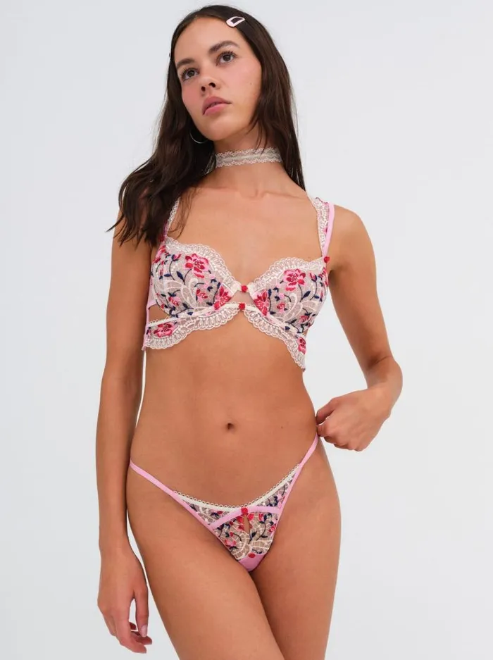 For Love and Lemons Lingerie Festival Rose Bra Ivory 8211 Women
