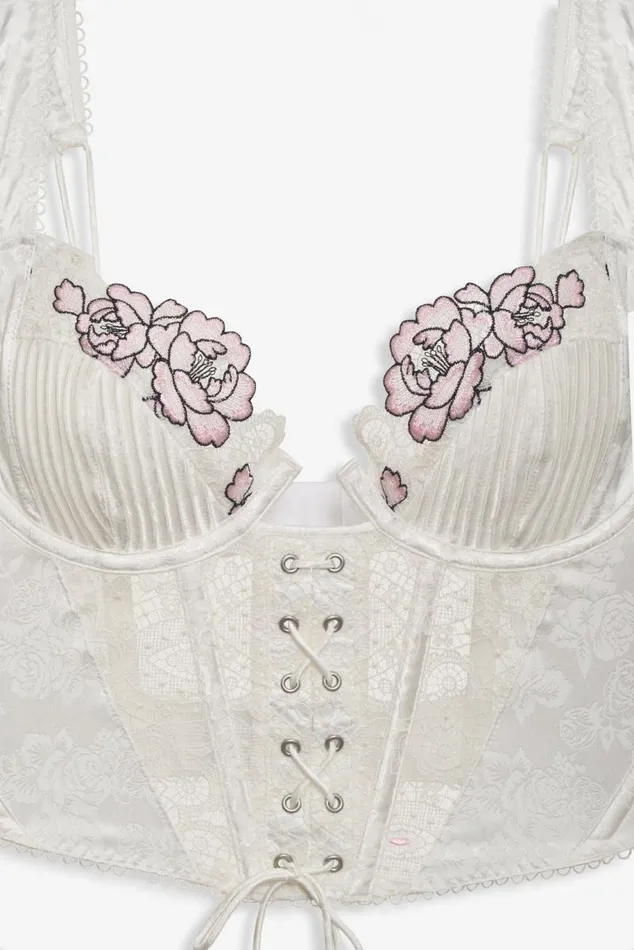 For Love and Lemons Lingerie Marit Bustier White 8211 Women