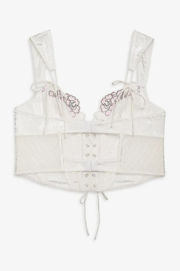 For Love and Lemons Lingerie Marit Bustier White 8211 Women