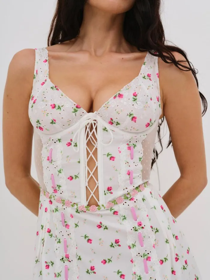 For Love and Lemons Lingerie Xander Slip Dress White 8211 Women