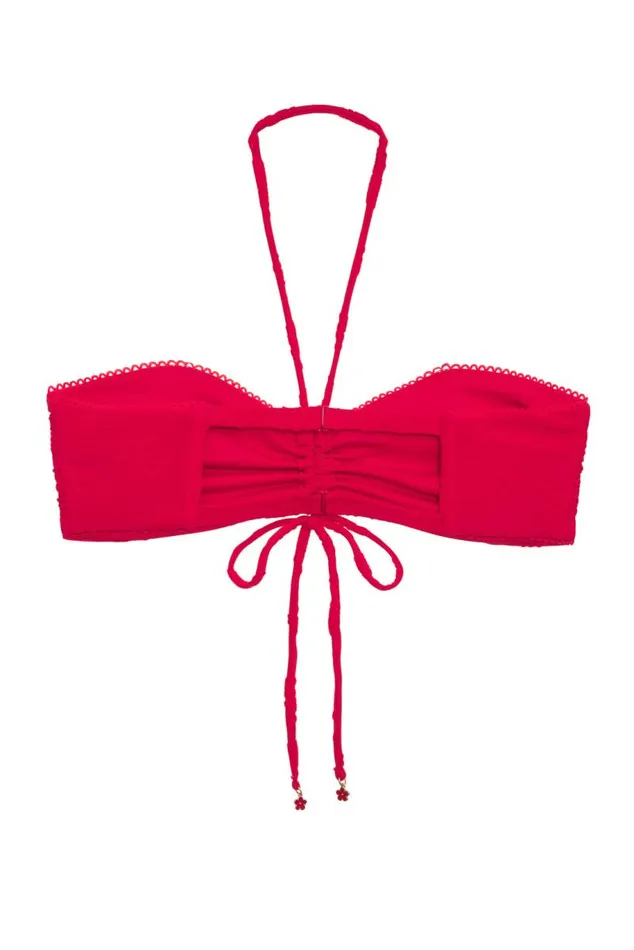 For Love and Lemons Swim Sabrina Bikini Top Red 8211 Women