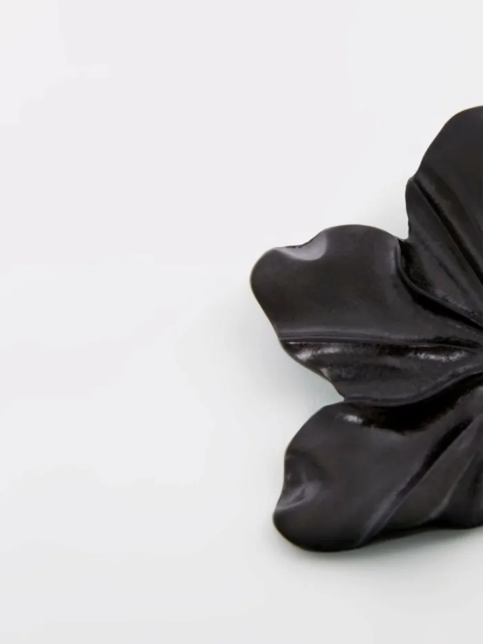 French Connection Flower Piece Earrings Black Women Jewellery