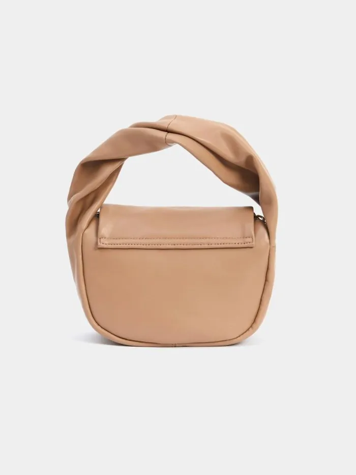 French Connection PU Mini Soft Handbag Tobacco Brown Women Bags and Purses