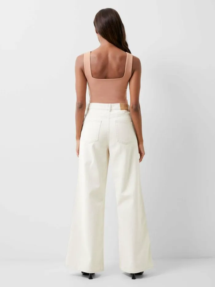 French Connection Rallie Bodysuit Mocha Mousse Women Tops