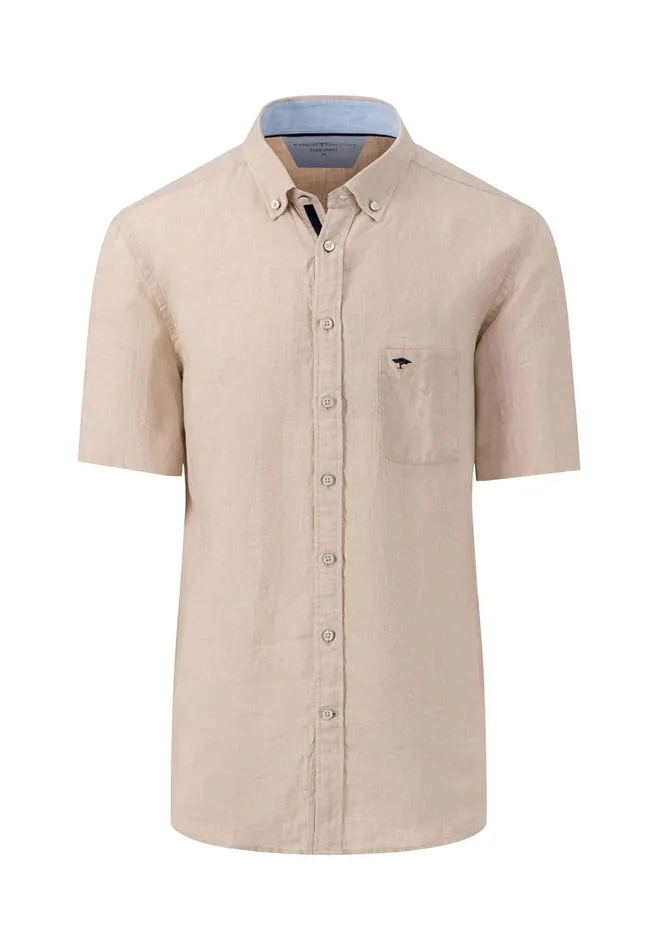 FYNCHHATTON Light Halbar Linen Shirt With Buttondown Collar Blushsummer Breezestoneleaf Greenwhitecrystal Bluedusty Olivenavy Men Shirts