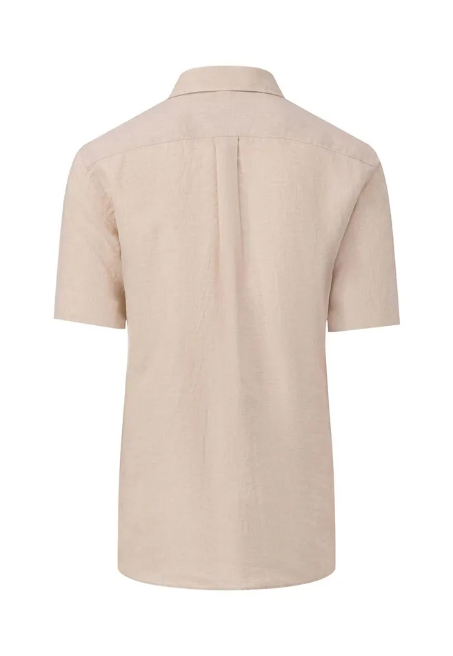 FYNCHHATTON Light Halbar Linen Shirt With Buttondown Collar Blushsummer Breezestoneleaf Greenwhitecrystal Bluedusty Olivenavy Men Shirts