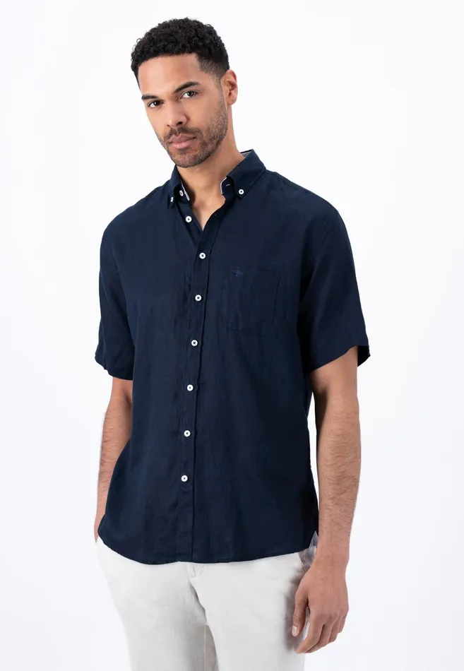 FYNCHHATTON Light Halbar Linen Shirt With Buttondown Collar Blushsummer Breezestoneleaf Greenwhitecrystal Bluedusty Olivenavy Men Shirts