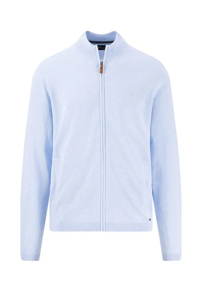 FYNCHHATTON Part Jacket With Stand up Collar In Plain Colors Summer Breezenavyturf Greennew Offwhite Men Cardigan
