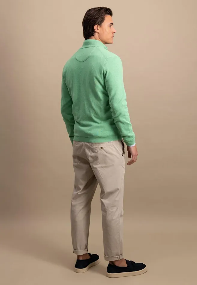 FYNCHHATTON Part Jacket With Stand up Collar In Plain Colors Summer Breezenavyturf Greennew Offwhite Men Cardigan