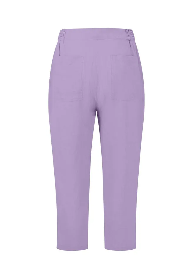 FYNCHHATTON Soft 78 Pants Made Of Linen Whitereed Greensafari Beigeblackbright Apricot Women Pants