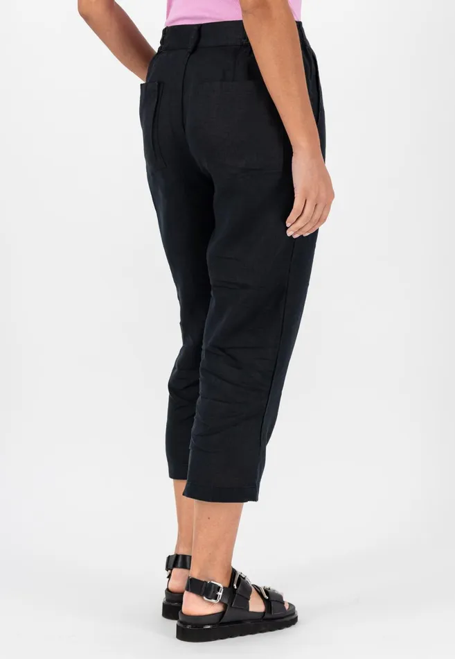 FYNCHHATTON Soft 78 Pants Made Of Linen Whitereed Greensafari Beigeblackbright Apricot Women Pants