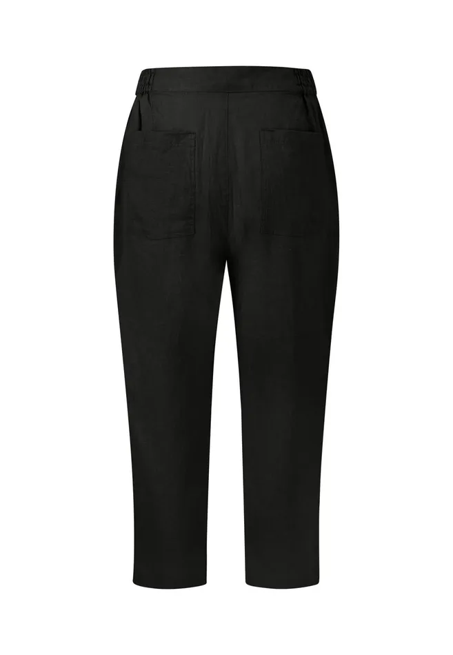 FYNCHHATTON Soft 78 Pants Made Of Linen Whitereed Greensafari Beigeblackbright Apricot Women Pants