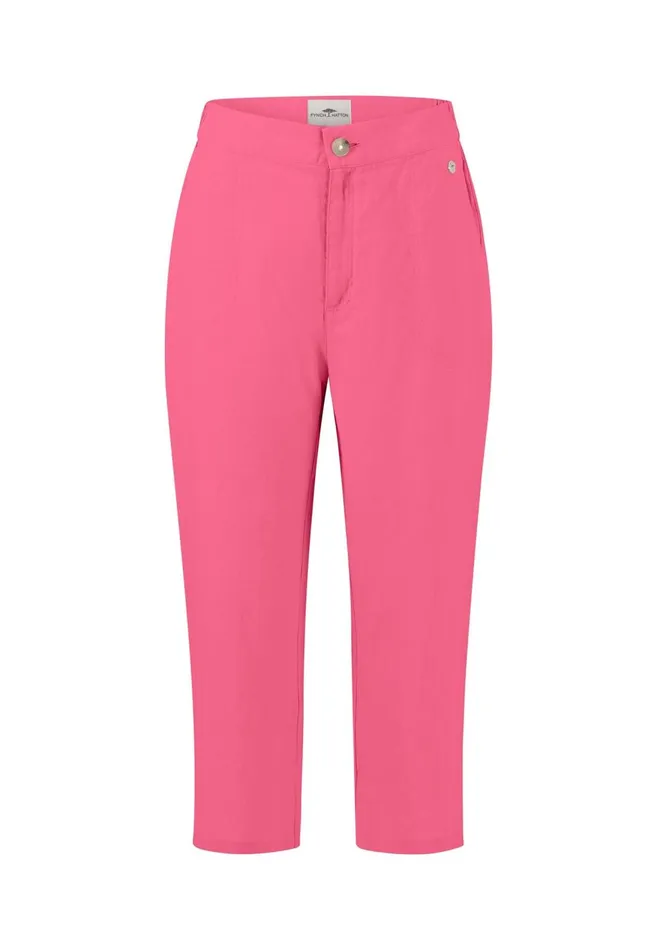 FYNCHHATTON Soft 78 Pants Made Of Linen Whitereed Greensafari Beigeblackbright Apricot Women Pants