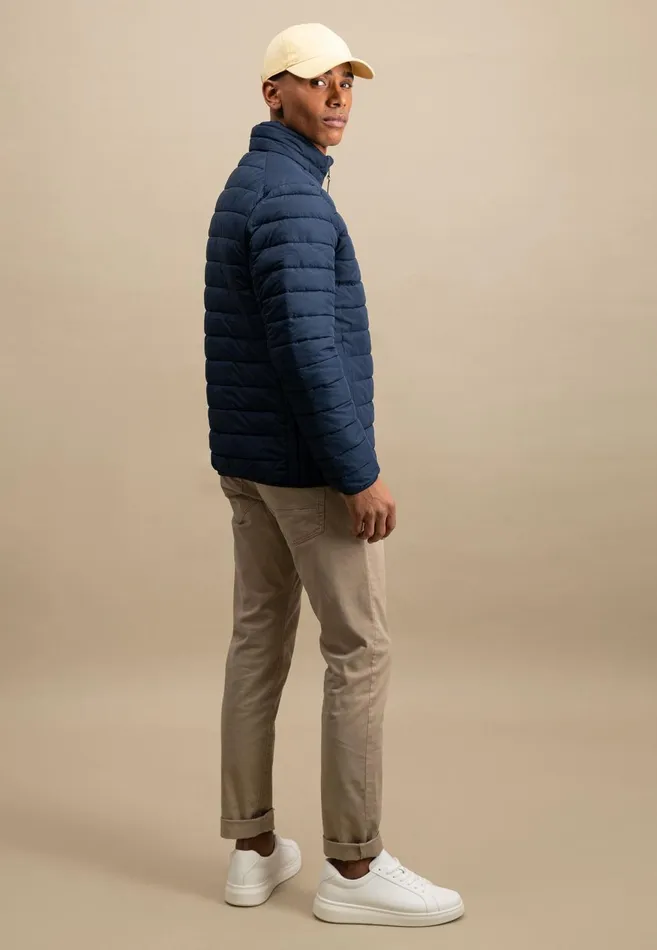 FYNCHHATTON Stepp Jacket Casual Fit With Breast Pocket Dark Navystrong Blue Men Jackets and Coats