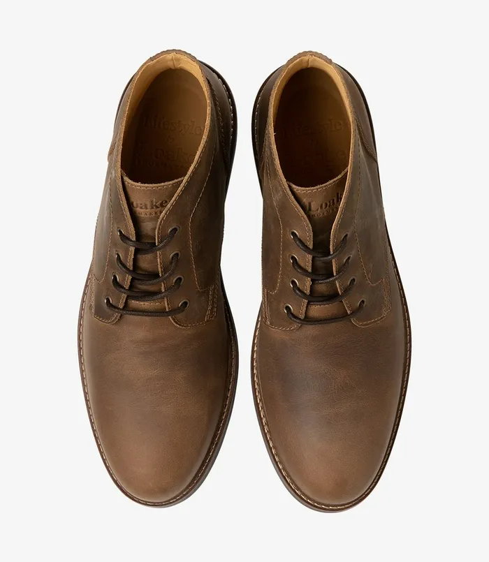 Gilbert Brown Nubuck Men Derby Boots Loake Gilbert Brown Nubuck Men Derby Boots Loake