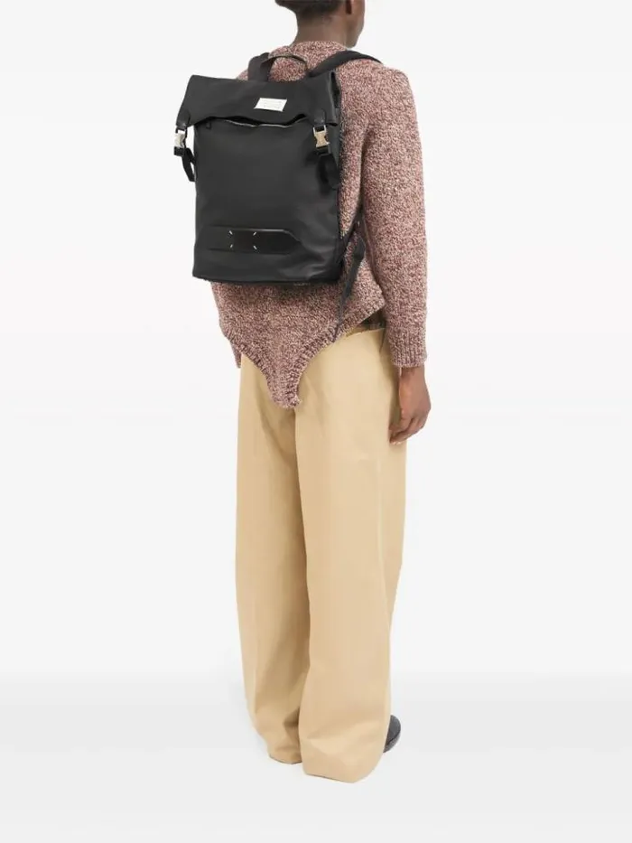 Henrik Vibskov Boutique Soft 5AC Flap Backpack 8211 Black Men Backpacks