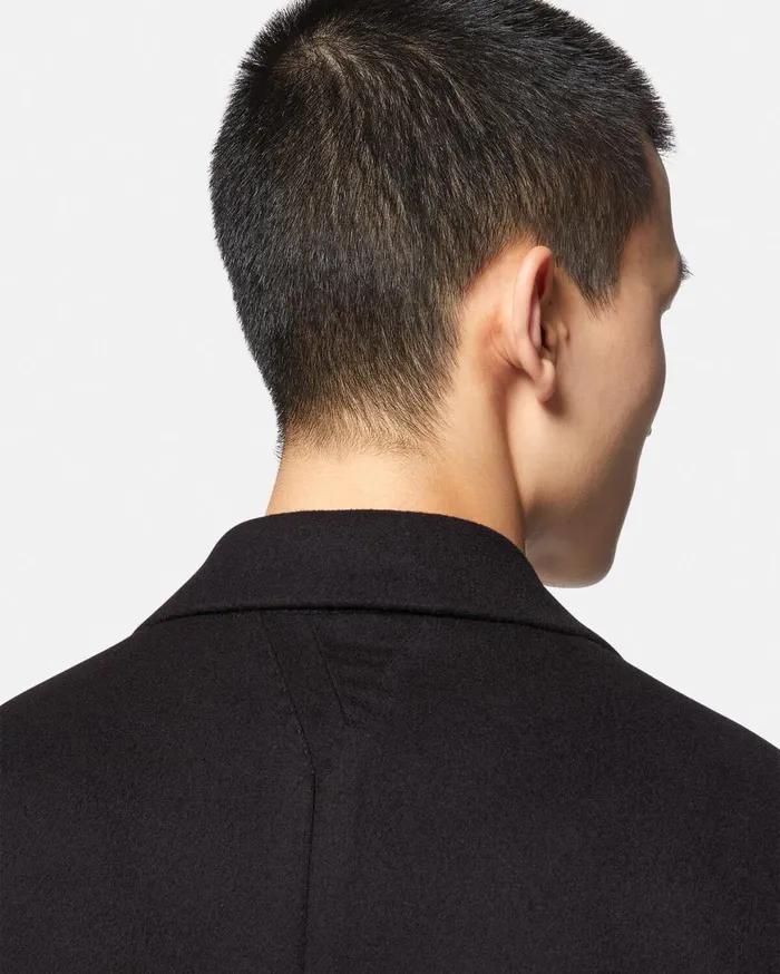 Jackets and Coats Men Versace SingleBreasted Coat Black