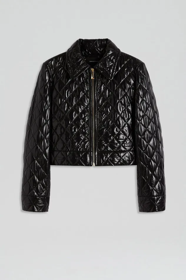 Jackets Women Scanlan Theodore QUILTED JACKET BLACK Jackets Women Scanlan Theodore QUILTED JACKET BLACK