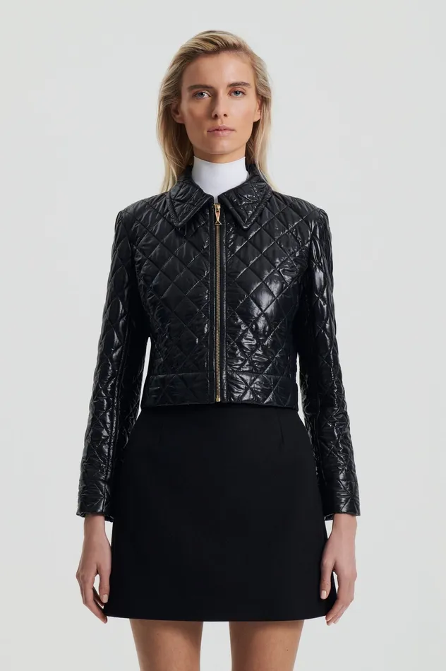 Jackets Women Scanlan Theodore QUILTED JACKET BLACK Jackets Women Scanlan Theodore QUILTED JACKET BLACK