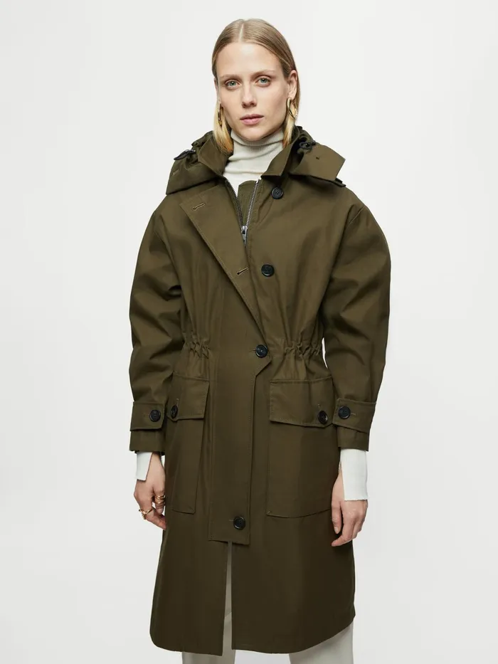 Jigsaw Coats Women Arden Shell Parka Green