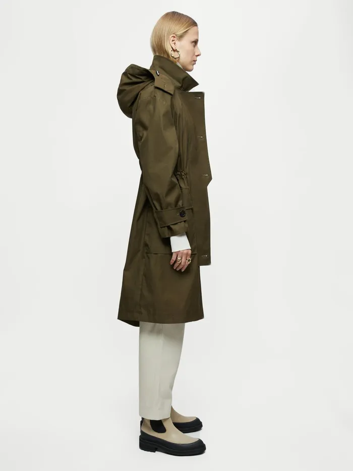Jigsaw Coats Women Arden Shell Parka Green