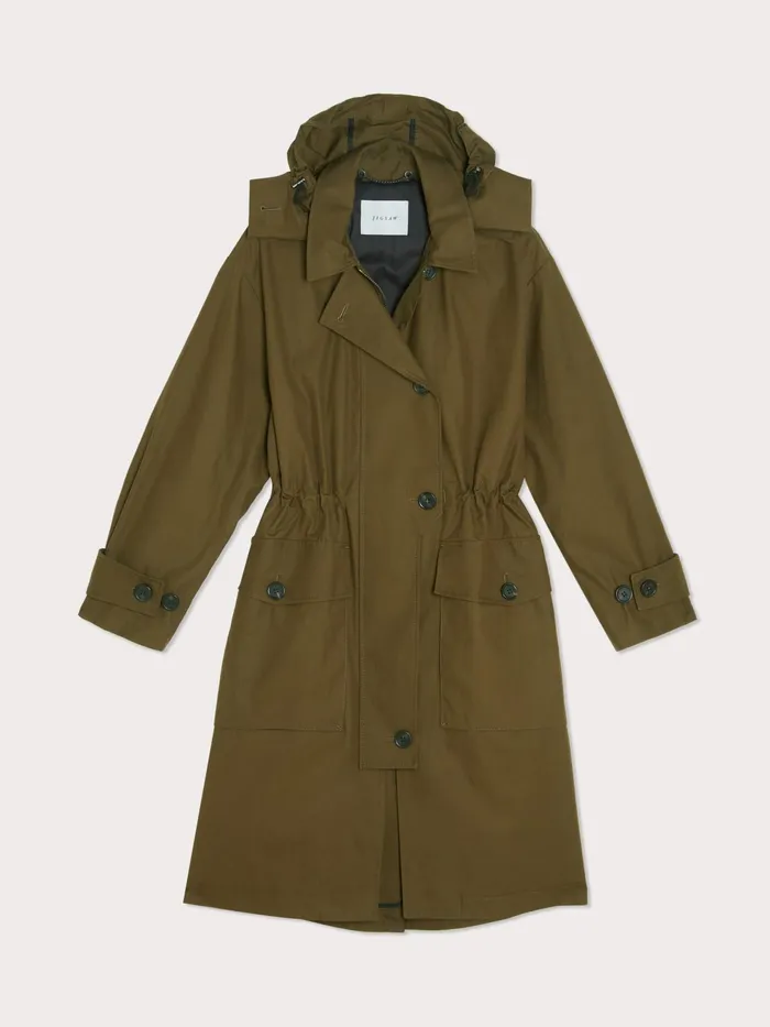 Jigsaw Coats Women Arden Shell Parka Green