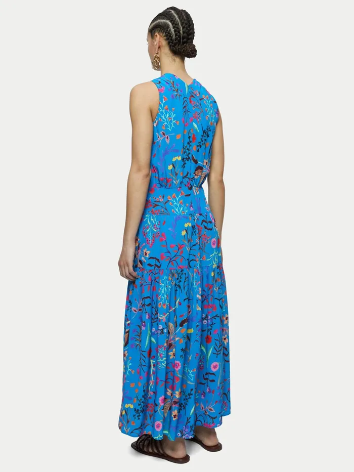 Jigsaw Dresses and Jumpsuits Women Vivid Floral Maxi Dress Blue