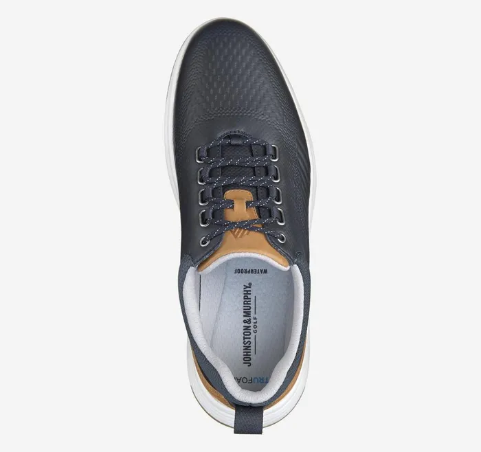 Johnston and Murphy Amherst GL1 Sport Hybrid Navy Coated Knit Men Sneakers