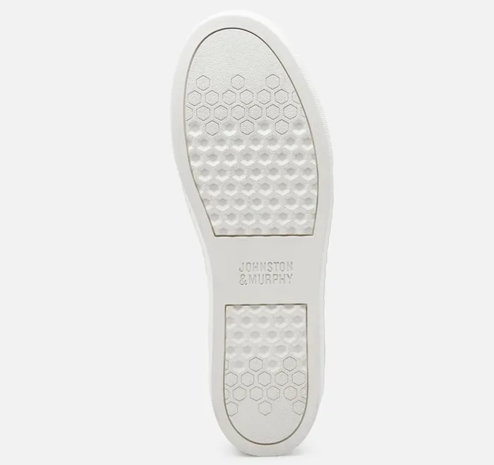 Johnston and Murphy Callie DoubleGore SlipOn White Glove Leather Women Mules and Loafers