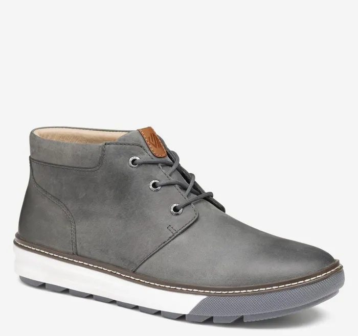 Johnston and Murphy McGuffey Lug Chukka Boot Gray Waterproof Full Grain Men Boots Johnston and Murphy McGuffey Lug Chukka Boot Gray Waterproof Full Grain Men Boots