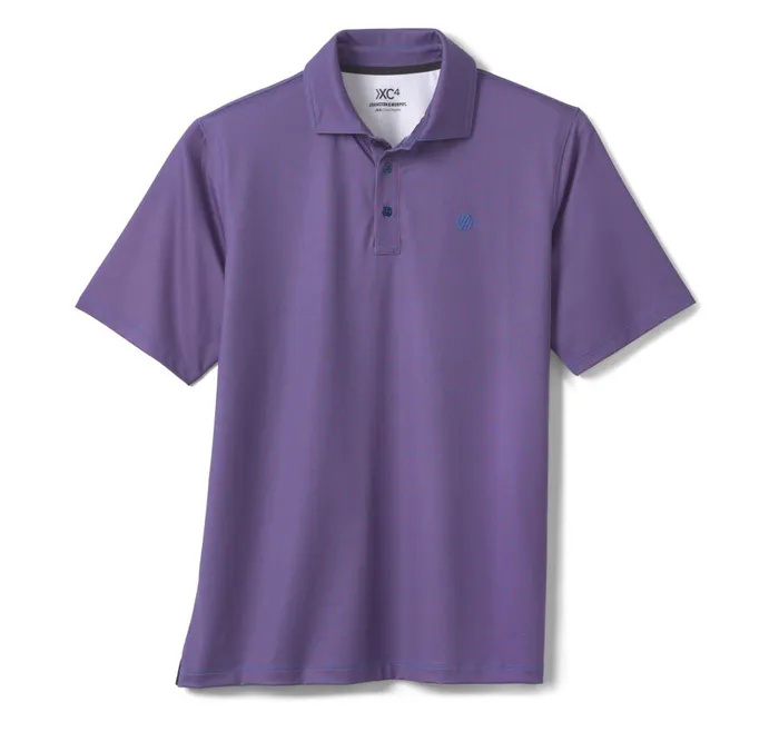 Johnston and Murphy XC4 Performance Gingham Polo Cool Degree Rednavy Mini Gingham Men Polos and Tees