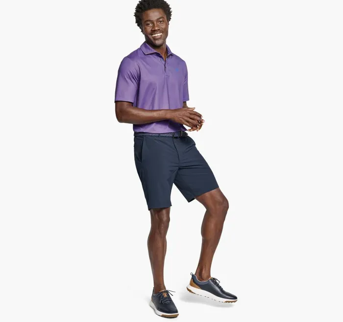 Johnston and Murphy XC4 Performance Gingham Polo Cool Degree Rednavy Mini Gingham Men Polos and Tees