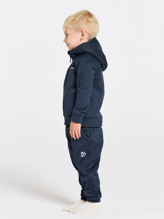 Kids Corin FullZip Navy Didriksons Softshell Jackets
