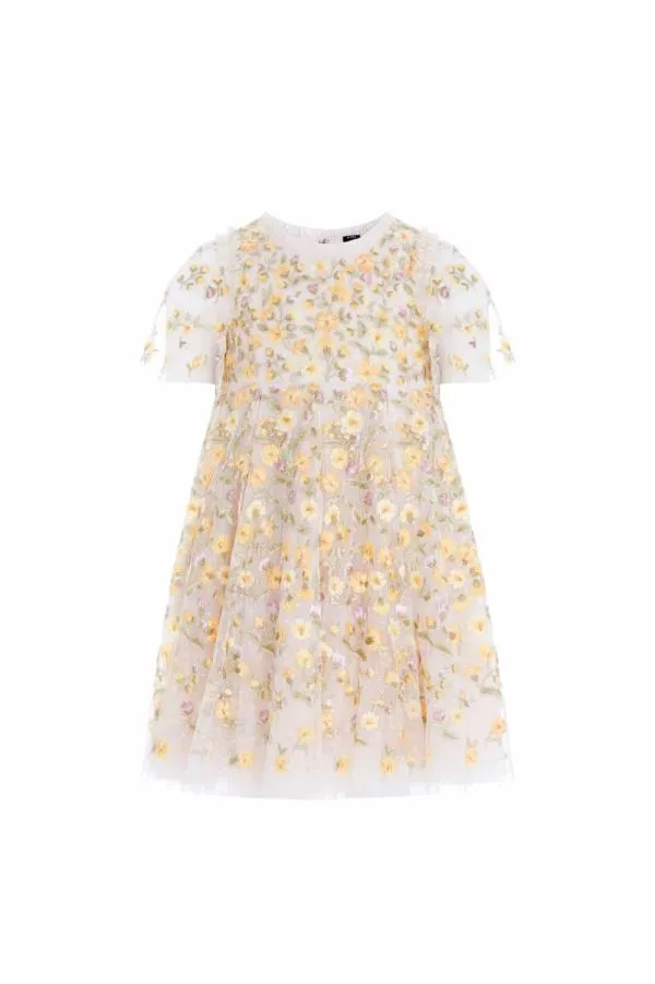 KIDS Needle and Thread Posy Pirouette Kids Prom Dress Champagne