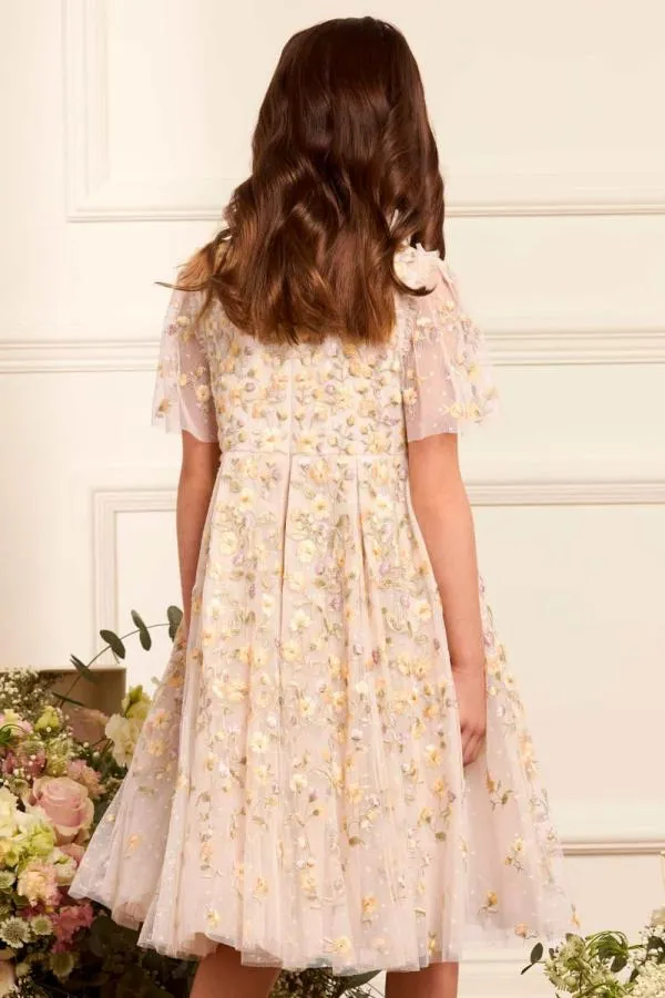 KIDS Needle and Thread Posy Pirouette Kids Prom Dress Champagne