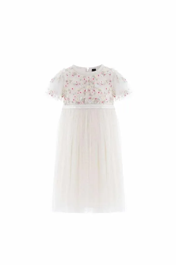 KIDS Needle and Thread Wildflower Ditsy Bodice Kids Dress Champagne