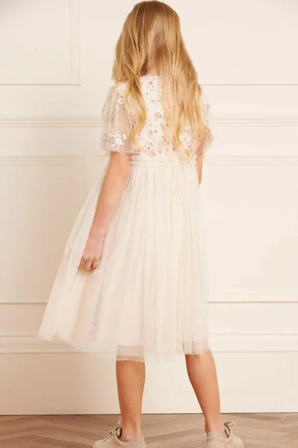 KIDS Needle and Thread Wildflower Ditsy Bodice Kids Dress Champagne