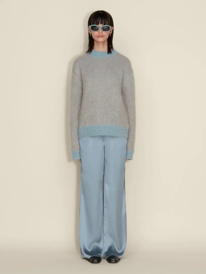 Knitwear Women Holzweiler Anja Stripe Sweater Blue Stripe