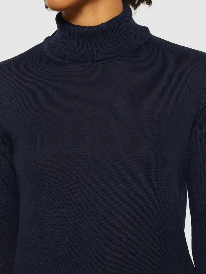 KnowledgeCotton Apparel Knits Fine Merino Roll Neck Rws 8211 Women