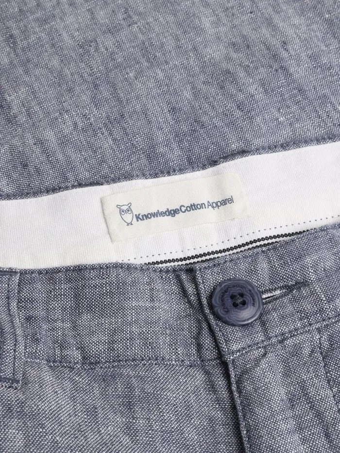 KnowledgeCotton Apparel Pants CHUCK Regular Linen Pants Gotsvegan 8211 Men