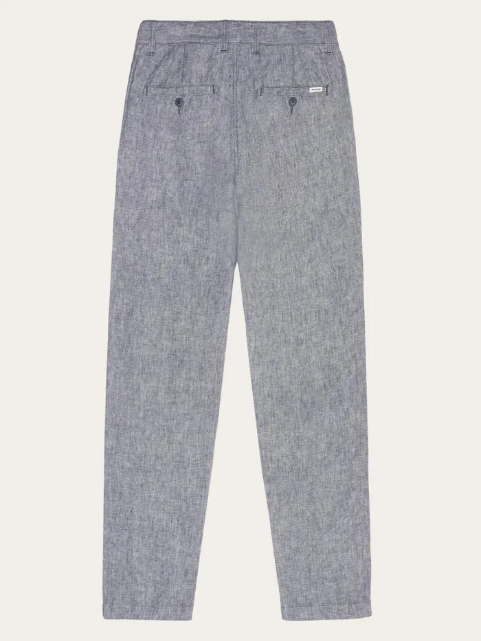 KnowledgeCotton Apparel Pants CHUCK Regular Linen Pants Gotsvegan 8211 Men