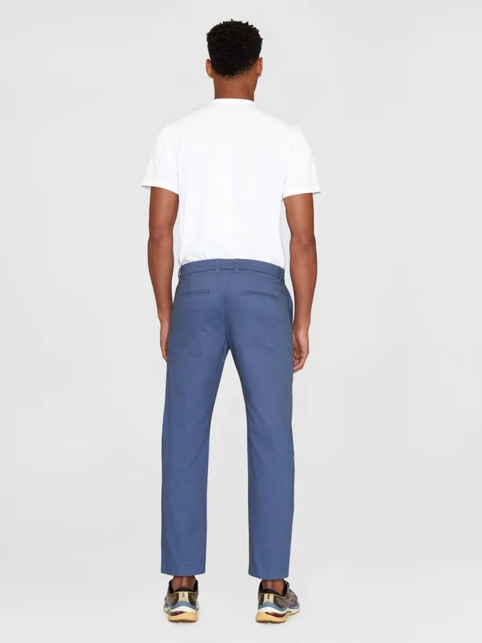 KnowledgeCotton Apparel Pants CHUCK Regular Twill Chino Pants Vintage Indigo 8211 Men KnowledgeCotton Apparel Pants CHUCK Regular Twill Chino Pants Vintage Indigo 8211 Men