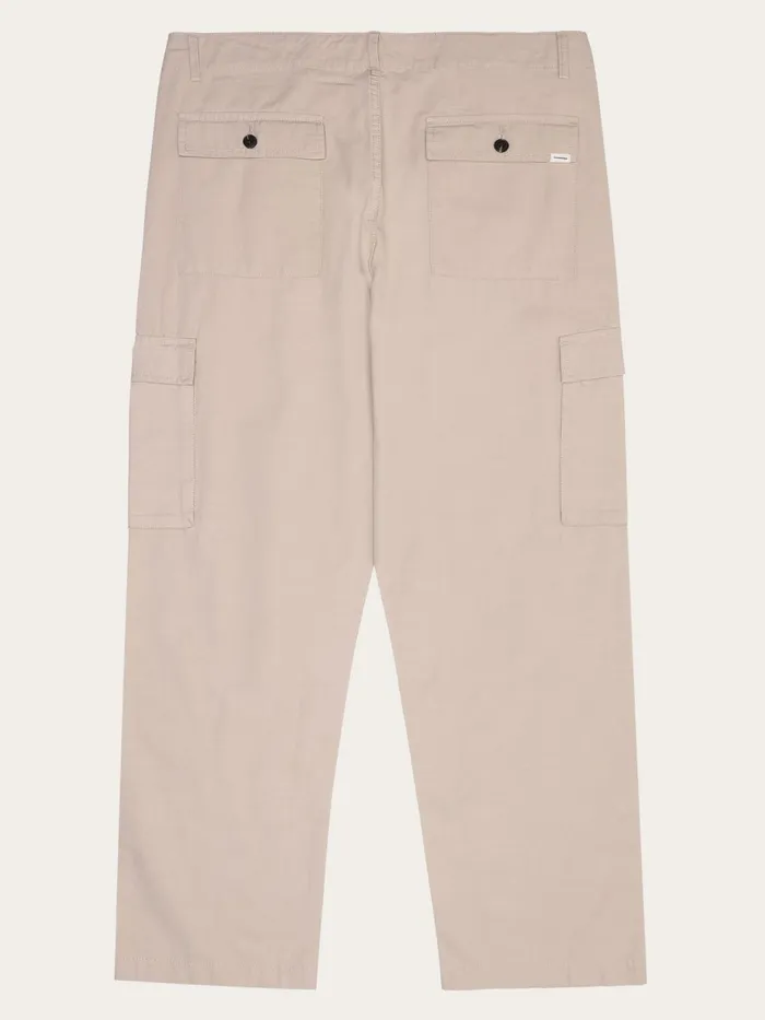 KnowledgeCotton Apparel Pants FLINT Wide Slub Yarn Pants Gotsvegan 8211 Men
