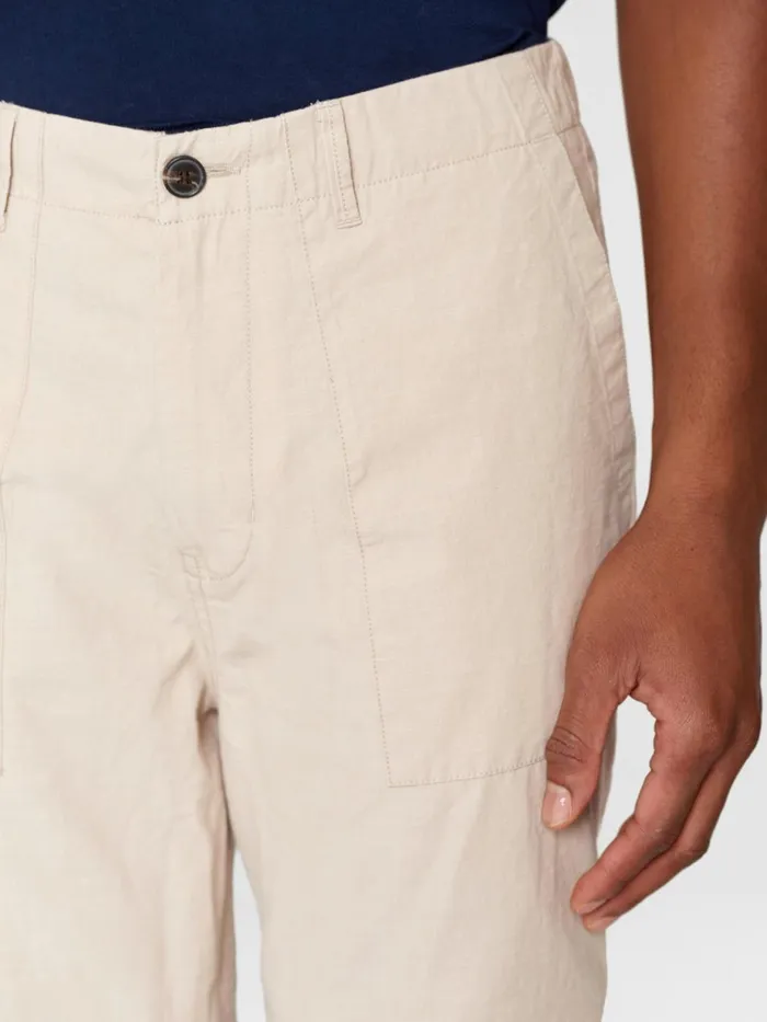 KnowledgeCotton Apparel Pants FLINT Wide Slub Yarn Pants Gotsvegan 8211 Men