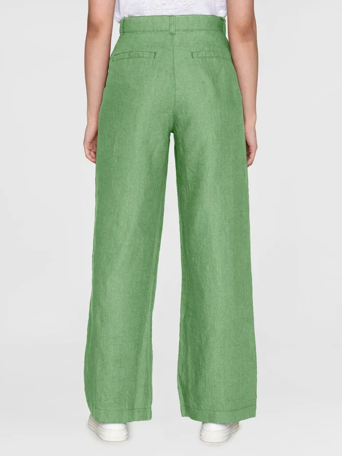 KnowledgeCotton Apparel Pants Loose Natural Linen Pants Shale Green 8211 Women KnowledgeCotton Apparel Pants Loose Natural Linen Pants Shale Green 8211 Women