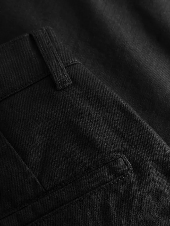 KnowledgeCotton Apparel Pants POSEY Wide Highrise Twill Pants Black Jet 8211 Women KnowledgeCotton Apparel Pants POSEY Wide Highrise Twill Pants Black Jet 8211 Women