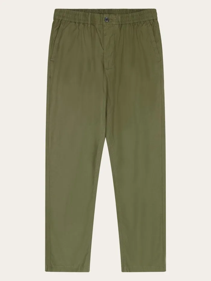 KnowledgeCotton Apparel Pants TIM Organic Cotton Pant GOTSVegan Burned Olive 8211 Men
