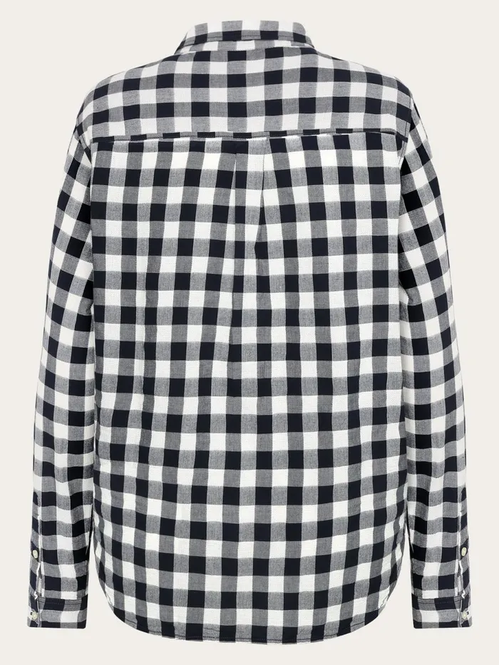 KnowledgeCotton Apparel Shirts Check Long Sleeved Shirt Gotsvegan 8211 Women KnowledgeCotton Apparel Shirts Check Long Sleeved Shirt Gotsvegan 8211 Women