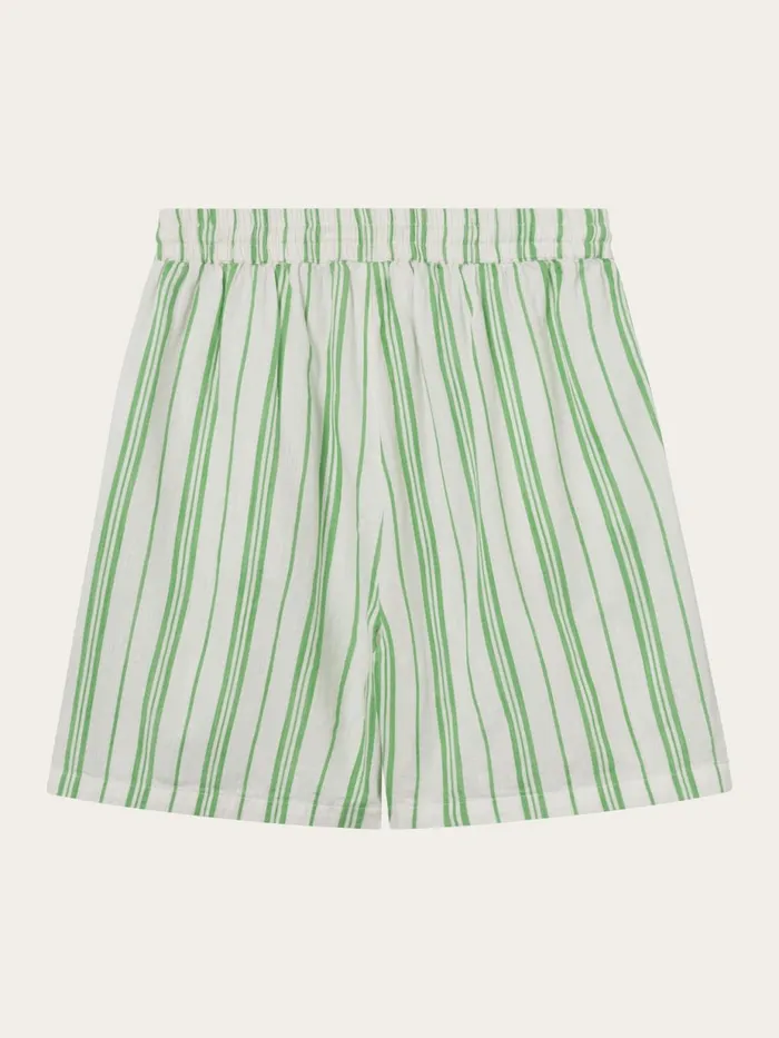KnowledgeCotton Apparel Shorts Cotton Elastic Waist Shorts Stripe 8211 Women