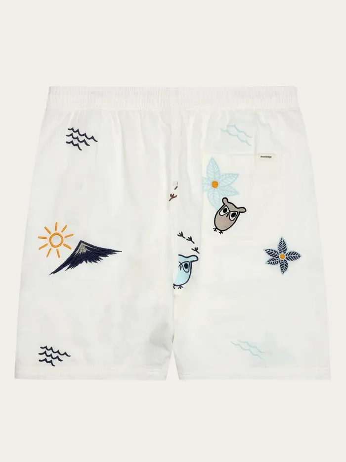 KnowledgeCotton Apparel Shorts FIG Loose With Embroidery Shorts Gotsvegan 8211 Men KnowledgeCotton Apparel Shorts FIG Loose With Embroidery Shorts Gotsvegan 8211 Men